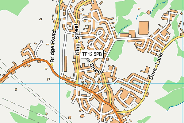 TF12 5PB map - OS VectorMap District (Ordnance Survey)