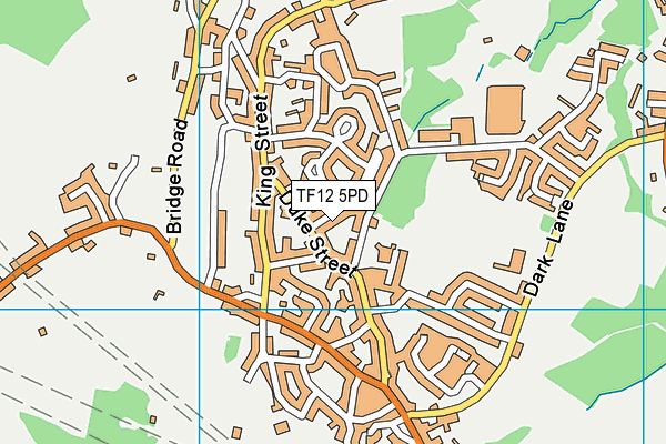 TF12 5PD map - OS VectorMap District (Ordnance Survey)