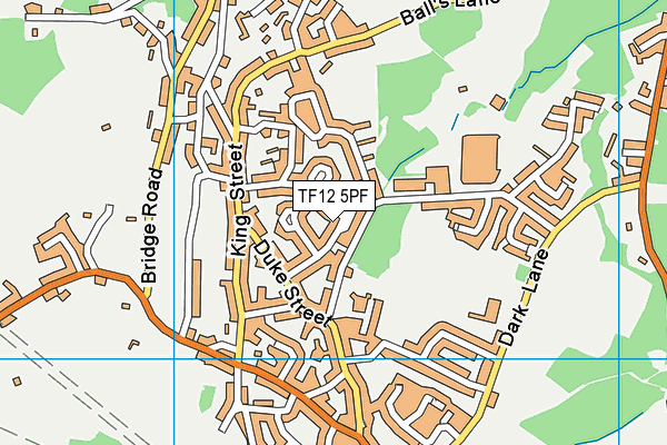 TF12 5PF map - OS VectorMap District (Ordnance Survey)