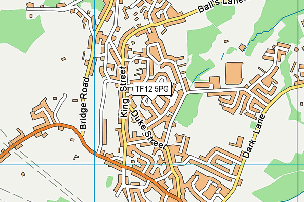 TF12 5PG map - OS VectorMap District (Ordnance Survey)