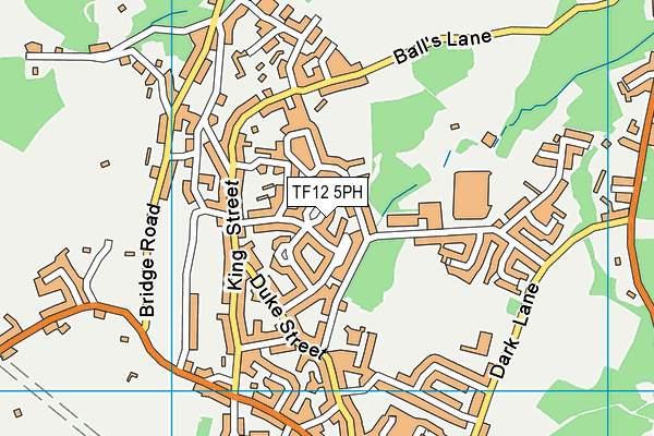 TF12 5PH map - OS VectorMap District (Ordnance Survey)