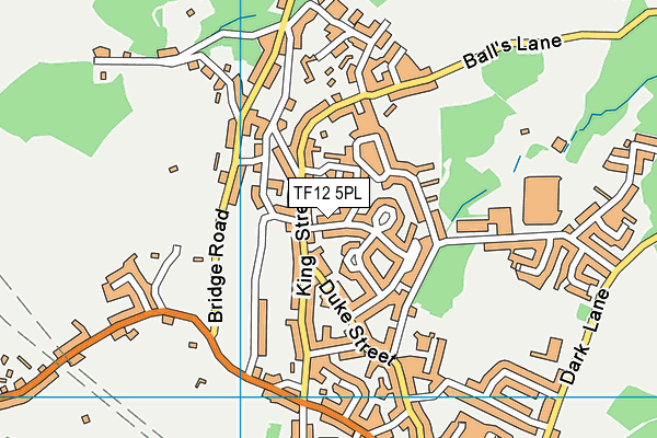 TF12 5PL map - OS VectorMap District (Ordnance Survey)