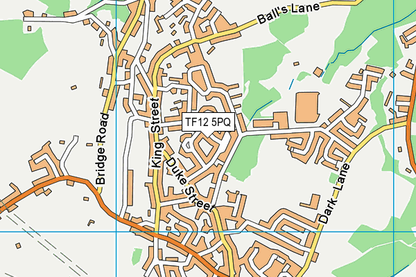 TF12 5PQ map - OS VectorMap District (Ordnance Survey)