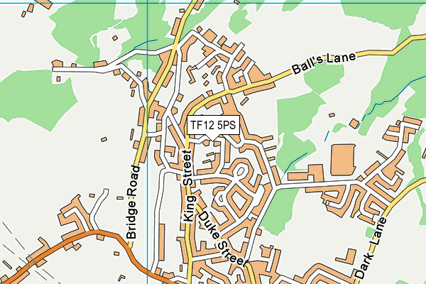 TF12 5PS map - OS VectorMap District (Ordnance Survey)