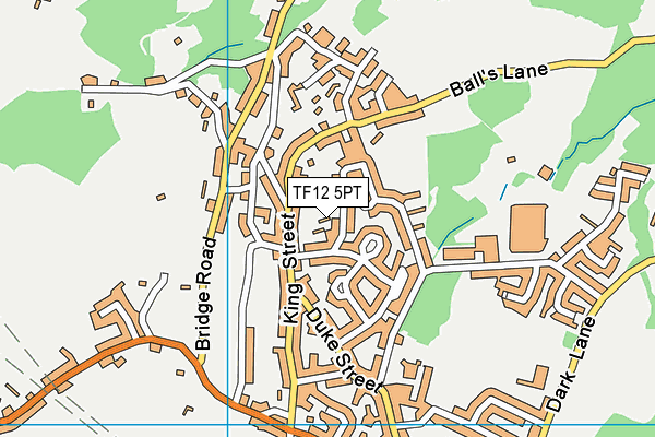 TF12 5PT map - OS VectorMap District (Ordnance Survey)