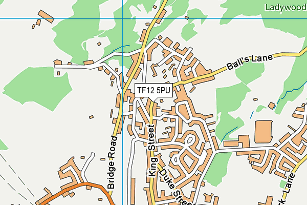 TF12 5PU map - OS VectorMap District (Ordnance Survey)