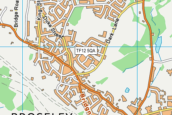 TF12 5QA map - OS VectorMap District (Ordnance Survey)