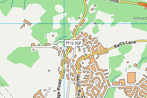 TF12 5QF map - OS VectorMap District (Ordnance Survey)