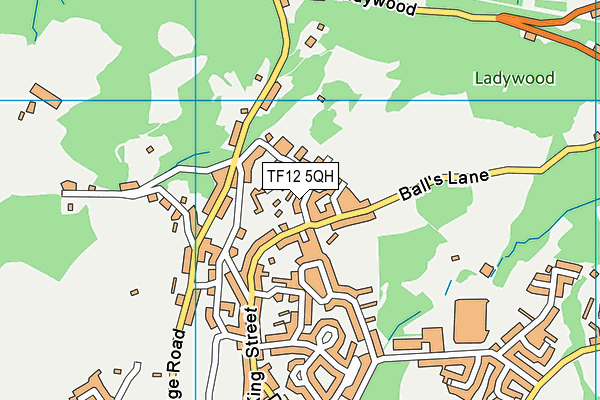 TF12 5QH map - OS VectorMap District (Ordnance Survey)