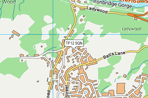 TF12 5QN map - OS VectorMap District (Ordnance Survey)