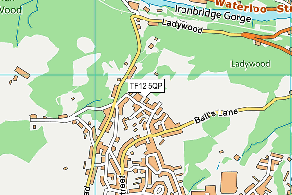 TF12 5QP map - OS VectorMap District (Ordnance Survey)