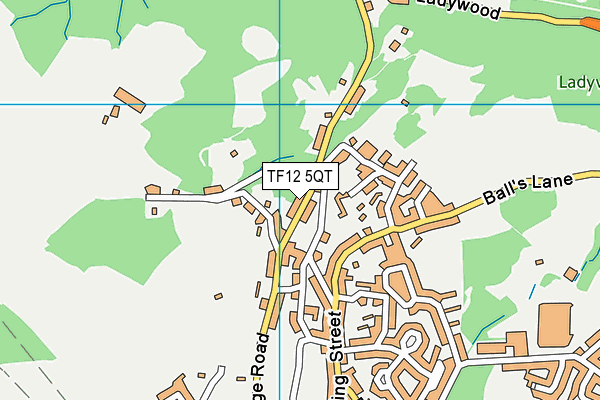 TF12 5QT map - OS VectorMap District (Ordnance Survey)