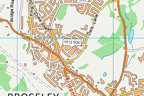 TF12 5QU map - OS VectorMap District (Ordnance Survey)