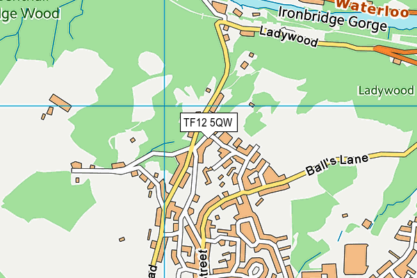 TF12 5QW map - OS VectorMap District (Ordnance Survey)