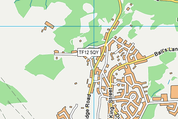 TF12 5QY map - OS VectorMap District (Ordnance Survey)