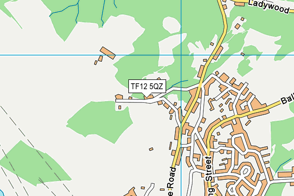 TF12 5QZ map - OS VectorMap District (Ordnance Survey)