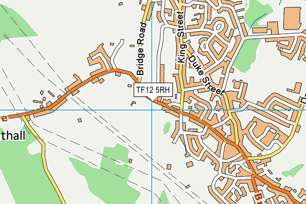 TF12 5RH map - OS VectorMap District (Ordnance Survey)