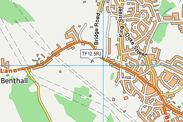 TF12 5RJ map - OS VectorMap District (Ordnance Survey)