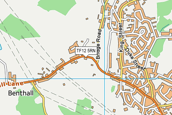 TF12 5RN map - OS VectorMap District (Ordnance Survey)