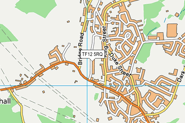 TF12 5RQ map - OS VectorMap District (Ordnance Survey)