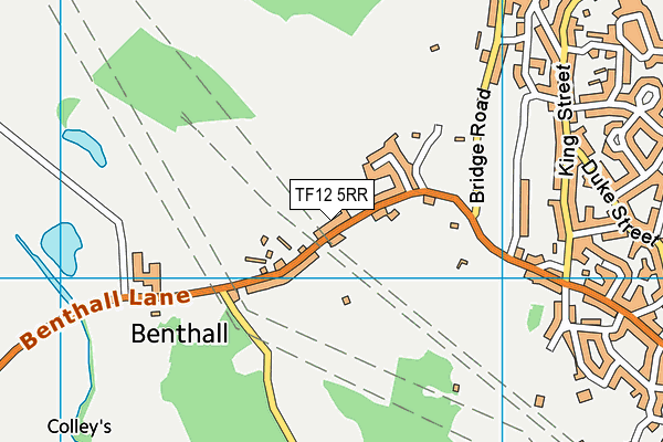 TF12 5RR map - OS VectorMap District (Ordnance Survey)