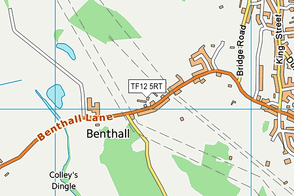 TF12 5RT map - OS VectorMap District (Ordnance Survey)
