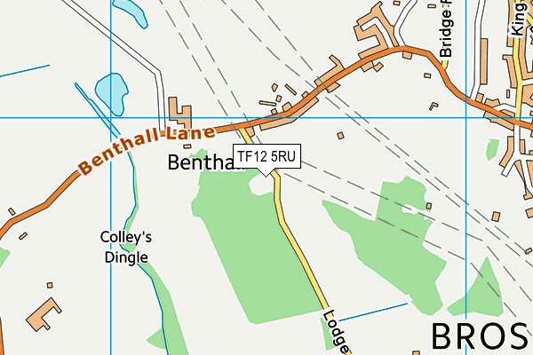 TF12 5RU map - OS VectorMap District (Ordnance Survey)