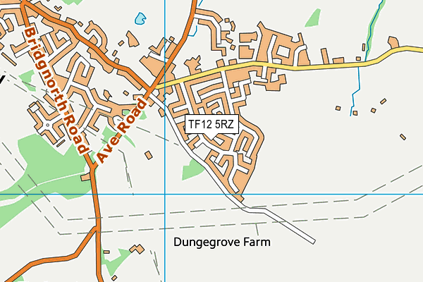 TF12 5RZ map - OS VectorMap District (Ordnance Survey)