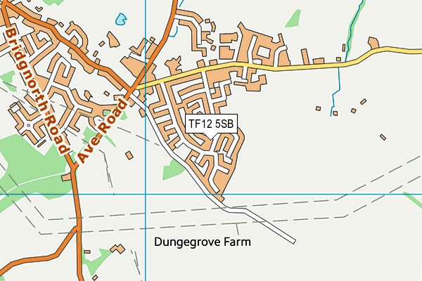 TF12 5SB map - OS VectorMap District (Ordnance Survey)