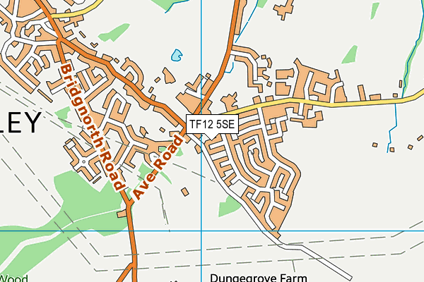 TF12 5SE map - OS VectorMap District (Ordnance Survey)