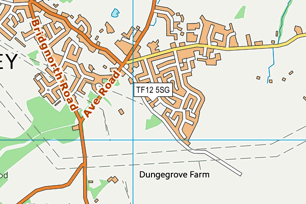 TF12 5SG map - OS VectorMap District (Ordnance Survey)