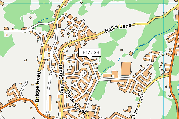 TF12 5SH map - OS VectorMap District (Ordnance Survey)