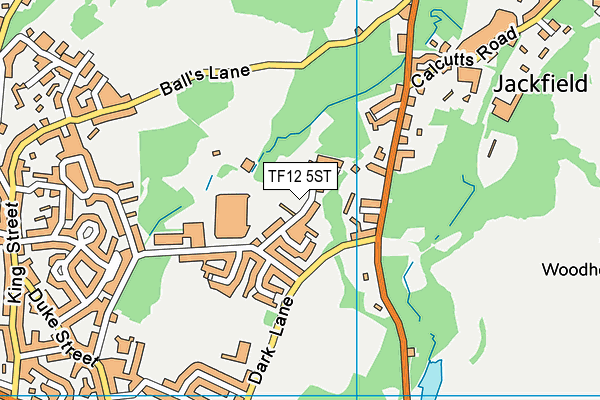 TF12 5ST map - OS VectorMap District (Ordnance Survey)