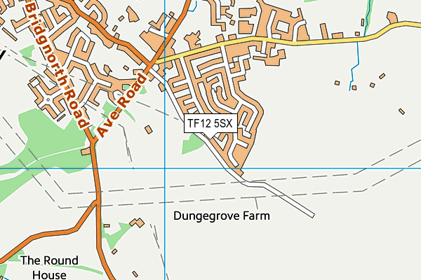 TF12 5SX map - OS VectorMap District (Ordnance Survey)