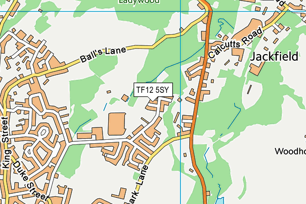 TF12 5SY map - OS VectorMap District (Ordnance Survey)