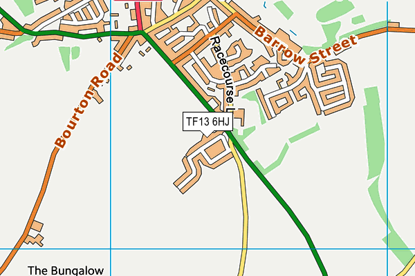 TF13 6HJ map - OS VectorMap District (Ordnance Survey)