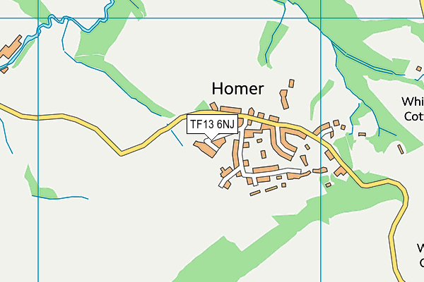TF13 6NJ map - OS VectorMap District (Ordnance Survey)