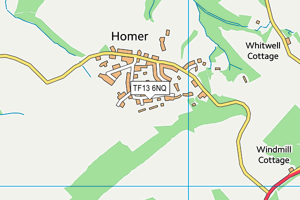 TF13 6NQ map - OS VectorMap District (Ordnance Survey)