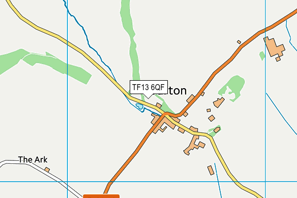 TF13 6QF map - OS VectorMap District (Ordnance Survey)