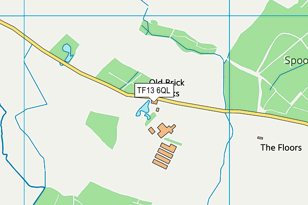 TF13 6QL map - OS VectorMap District (Ordnance Survey)