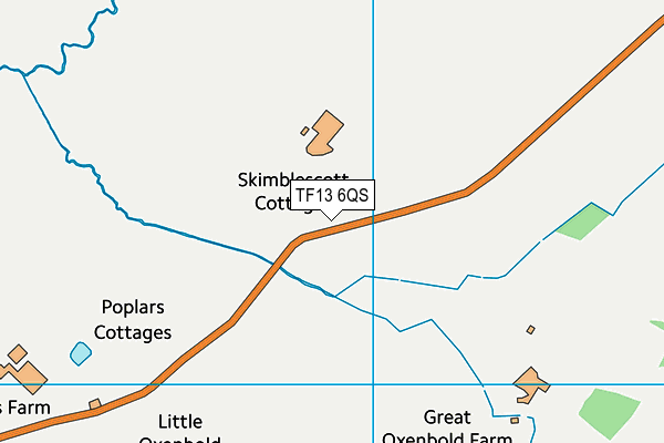 TF13 6QS map - OS VectorMap District (Ordnance Survey)