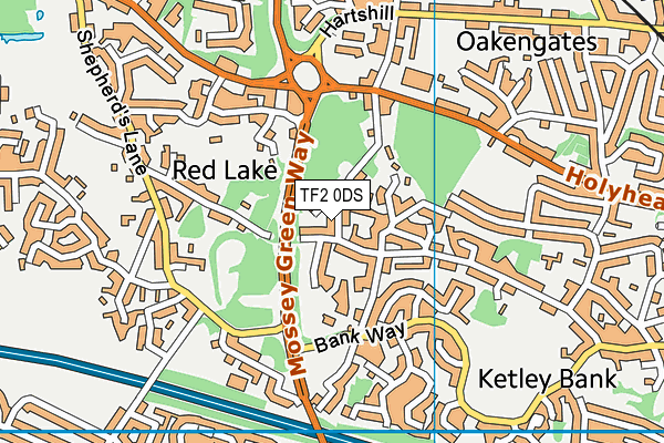 TF2 0DS map - OS VectorMap District (Ordnance Survey)