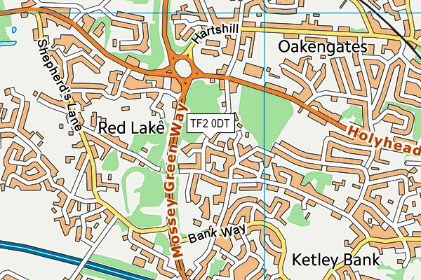 TF2 0DT map - OS VectorMap District (Ordnance Survey)