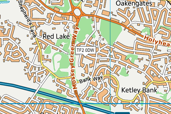 TF2 0DW map - OS VectorMap District (Ordnance Survey)