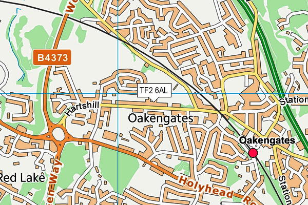 Hartshill Park map (TF2 6AL) - OS VectorMap District (Ordnance Survey)