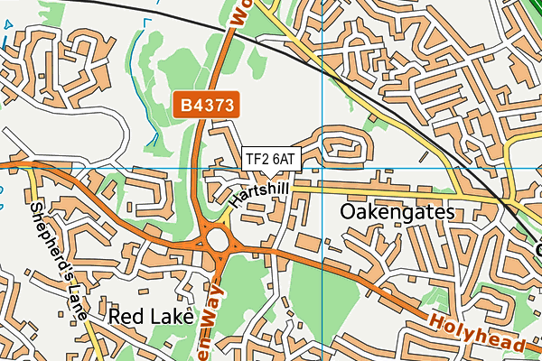 TF2 6AT map - OS VectorMap District (Ordnance Survey)