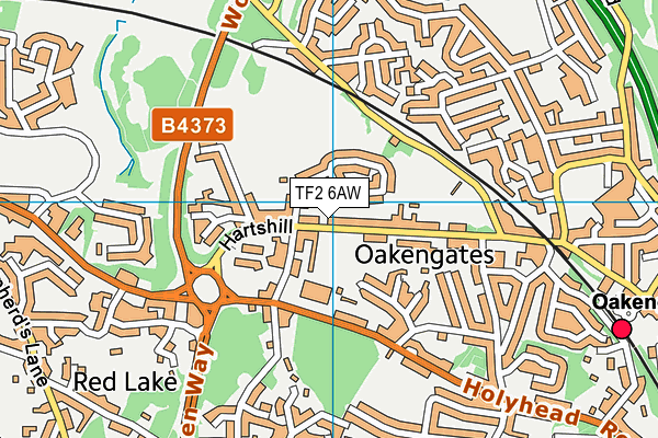 TF2 6AW map - OS VectorMap District (Ordnance Survey)