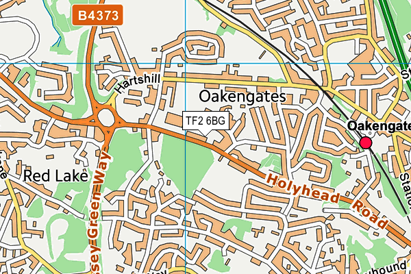 TF2 6BG map - OS VectorMap District (Ordnance Survey)