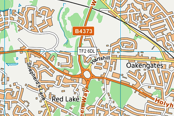 TF2 6DL map - OS VectorMap District (Ordnance Survey)