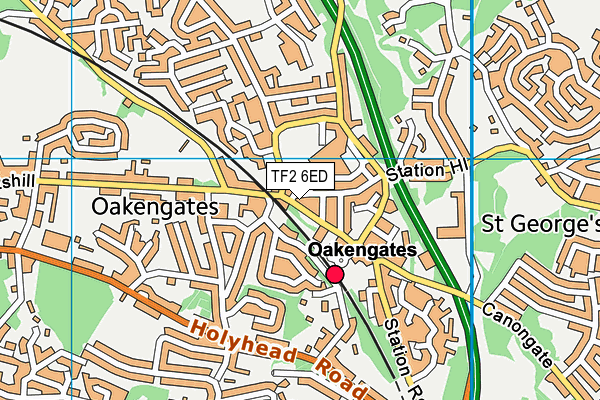 TF2 6ED map - OS VectorMap District (Ordnance Survey)